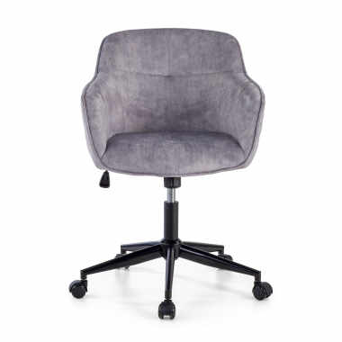 chaise pivotante gris watson tissu sans accoudoirs 3