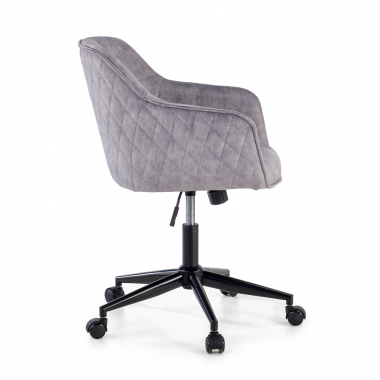 chaise pivotante gris watson tissu sans accoudoirs 4