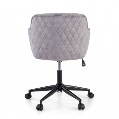chaise pivotante gris watson tissu sans accoudoirs 6