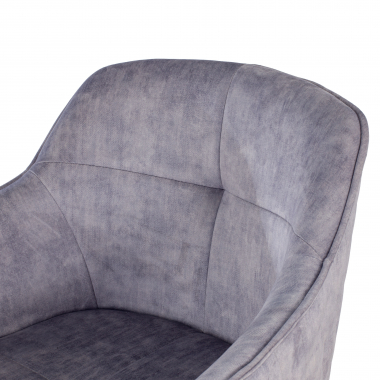chaise pivotante gris watson tissu sans accoudoirs 8