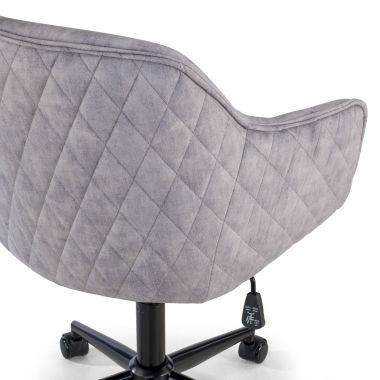 chaise pivotante gris watson tissu sans accoudoirs 10