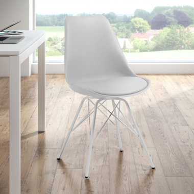chaise de conference blanc chaise pietement metallique plastique sans accoudoirs 2
