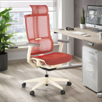 Chaise Ergonomique avec Appuie-tête Enjoy white, Mécanisme Synchro