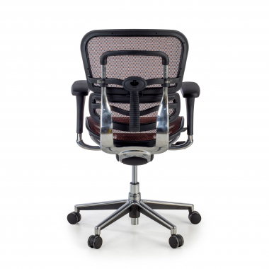 chaise de bureau pas cher orange rouge maille accoudoirs reglables 4d double soutien lombaire 7