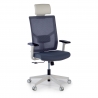 Chaise pour Ordinateur Ergonomique Verdi white, avec appui-tête et accoudoirs ajustables