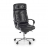 Fauteuil de bureau Windsor, haut de gamme, cuir naturel, revêtement capitonné