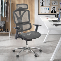 Chaise Ergonomique Focus, Structure en aluminium, Dossier Ajustable