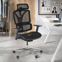 Chaise Ergonomique Focus, Structure en aluminium, Dossier Ajustable