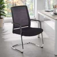 Chaise Visiteur Bali, dossier ergonomique, en maille