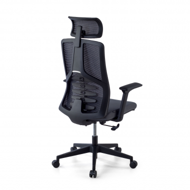 chaise ergonomique gris quick maille accoudoirs reglables 3d soutien lombaire appui tete 5