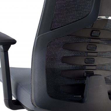 chaise ergonomique gris quick maille accoudoirs reglables 3d soutien lombaire appui tete 6
