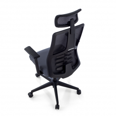chaise ergonomique gris quick maille accoudoirs reglables 3d soutien lombaire appui tete 7