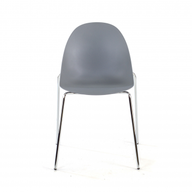 chaise de conference gris 4 pattes plastique sans accoudoirs 3
