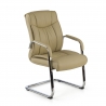 Fauteuil salle d'attente Atlanta, patin, Cuir Véritable