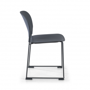 chaise de conference gris sans bras plastique sans accoudoirs 4