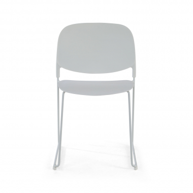 chaise de conference blanc sans bras plastique sans accoudoirs 3