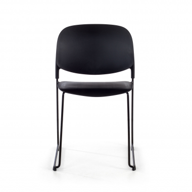 chaise de conference noir sans bras plastique sans accoudoirs 3