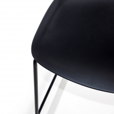 chaise de conference noir sans bras plastique sans accoudoirs 5