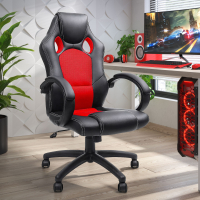 Chaise Gaming Racer, design sportif, rembourrée