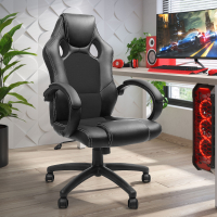 Chaise Gaming Racer, design sportif, rembourrée