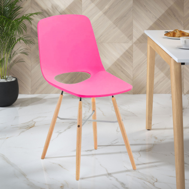 chaise de bureau enfant rouge joy plastique sans accoudoirs 2