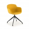 Chaise Visiteur Laure, Structure métallique, en tissu