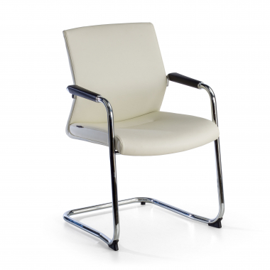 chaise salle d attente blanc ecopiel simil cuir accoudoirs rembourres 1