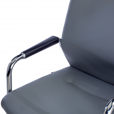 chaise salle d attente gris ecopiel simil cuir accoudoirs rembourres 5