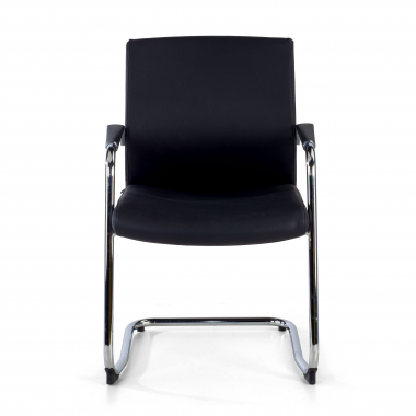 chaise salle d attente noir ecopiel simil cuir accoudoirs rembourres 3
