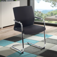 Fauteuil Salle d'Attente Adele, cantilever, professionnel, Tissu