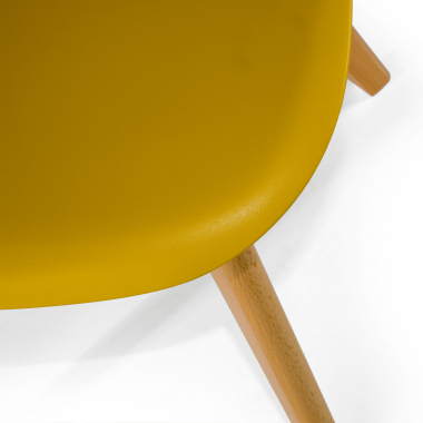 chaise scandinave jaune bergen plastique sans accoudoirs 7