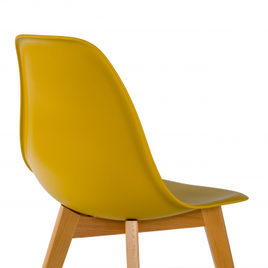 chaise scandinave jaune bergen plastique sans accoudoirs 9