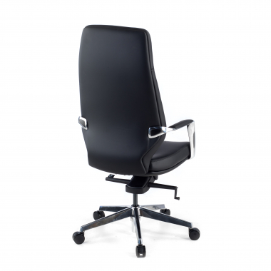 fauteuil de bureau noir dosseret haut similicuir simil cuir accoudoirs rembourres 5