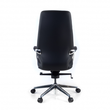 fauteuil de bureau noir dosseret haut similicuir simil cuir accoudoirs rembourres 6