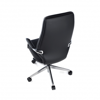 fauteuil de bureau noir dosseret haut similicuir simil cuir accoudoirs rembourres 8