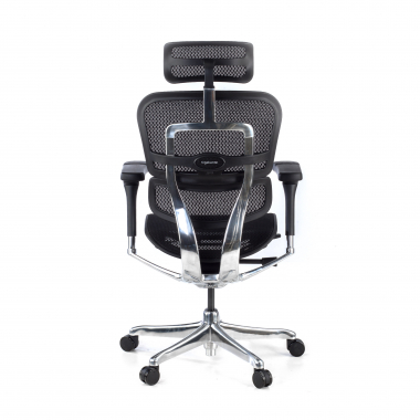 chaise ergonomique noir structure noire rouge maille accoudoirs reglables 5d appui tete 8