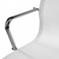 Chaise bureau design Spirit, cadre en acier, dossier bas, maille