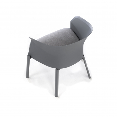 chaise salle d attente gris pattes en bois tissu sans accoudoirs 7