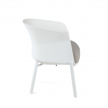 chaise salle d attente blanc pattes en bois tissu sans accoudoirs 4