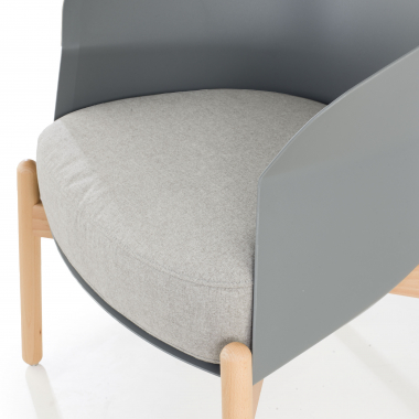 chaise salle d attente gris pattes en metal tissu sans accoudoirs 5