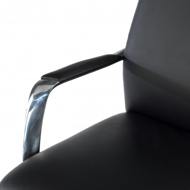 fauteuil de bureau noir cuir authentique accoudoirs rembourres 5