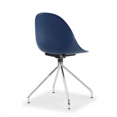chaise de reunion bleu base pyramide plastique sans accoudoirs 6
