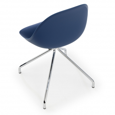 chaise de reunion bleu base pyramide plastique sans accoudoirs 8