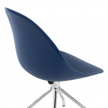 chaise de reunion bleu base pyramide plastique sans accoudoirs 9