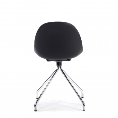chaise de reunion noir base pyramide plastique sans accoudoirs 8