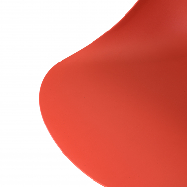 chaise de reunion rouge base pyramide plastique sans accoudoirs 9
