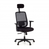 Chaise de bureau professionnelle Kaito white, homologuée