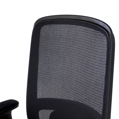 chaise de bureau noir structure noire maille accoudoirs reglables 1d soutien lombaire 9
