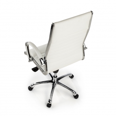 fauteuil de bureau blanc cuir naturel cuir authentique accoudoirs rembourres 8