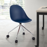 Chaise de réunion Croft, Pivotante avec roulettes